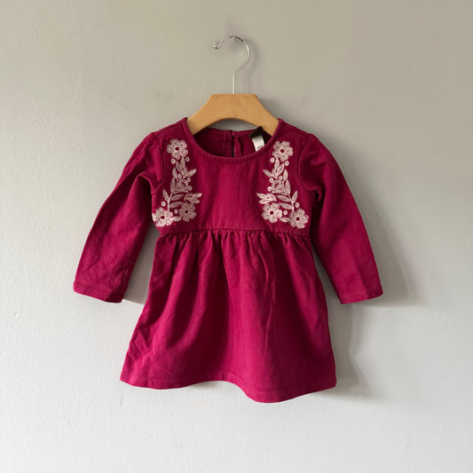 Tea / Pink purple long sleeve dress / 12-18M