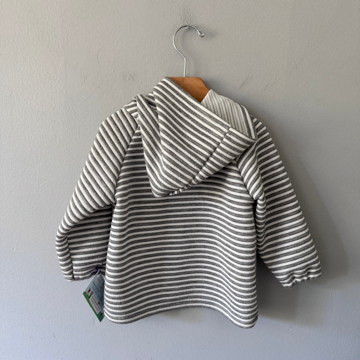 Tiz'Me / Stripe zip up hoodie / 2Y - New with tag