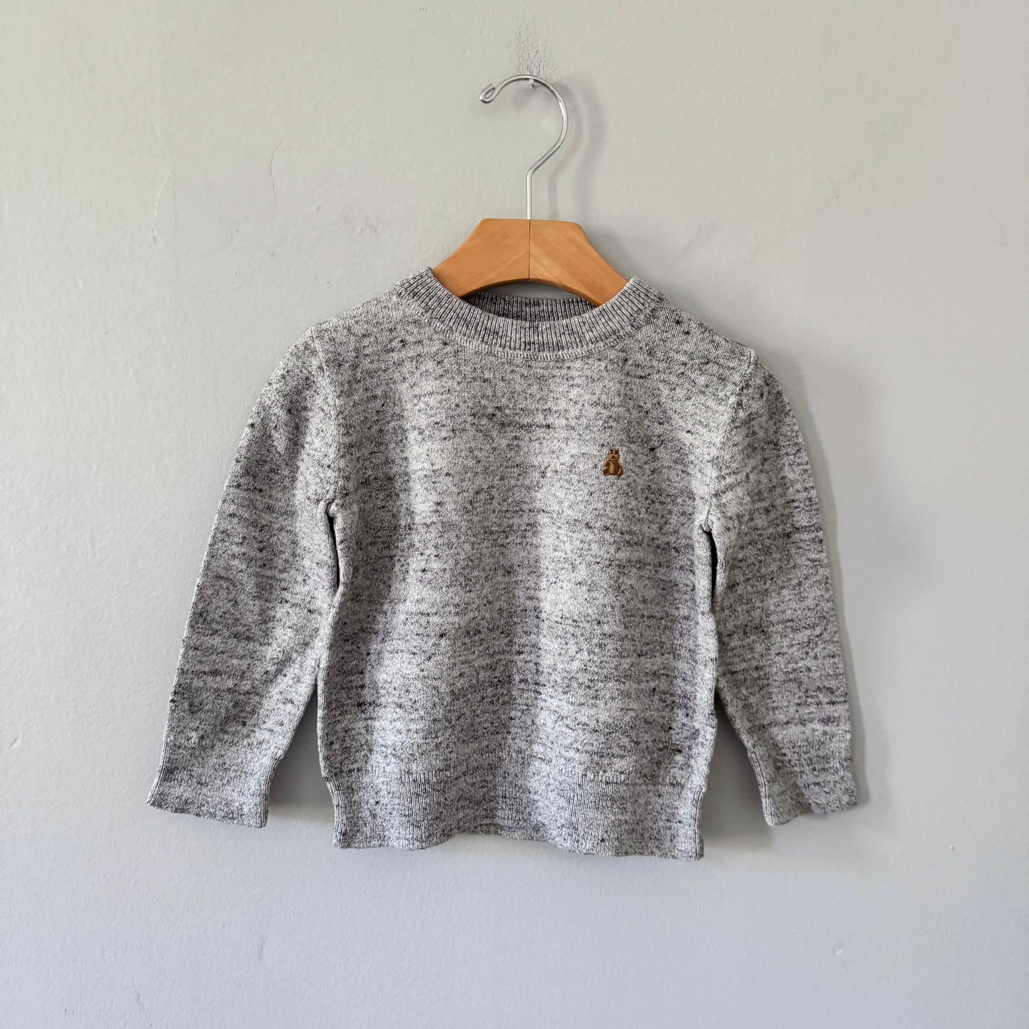 Gap / Salt and pepper cotton knit pullover / 2Y