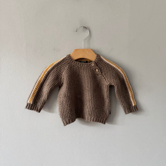 Noppies	/ Brown knit pullover / 2-4M