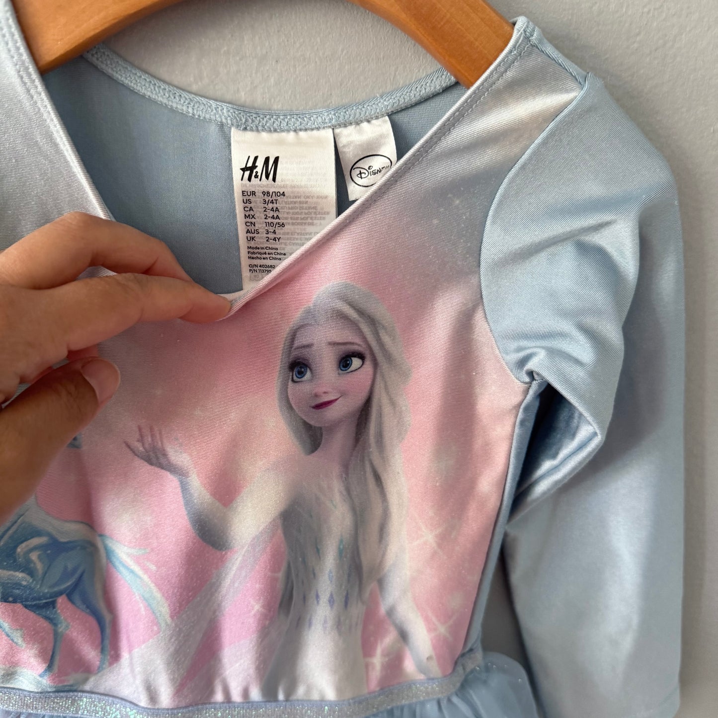 H&M / Frozen / Blue dress / 2-4Y