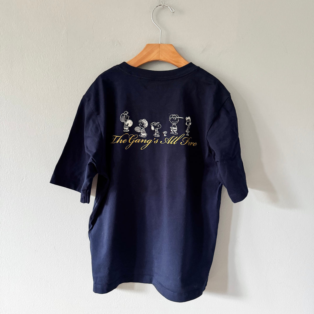 Uniqlo x Peanuts / Navy T-shirt / S(9-10Y)