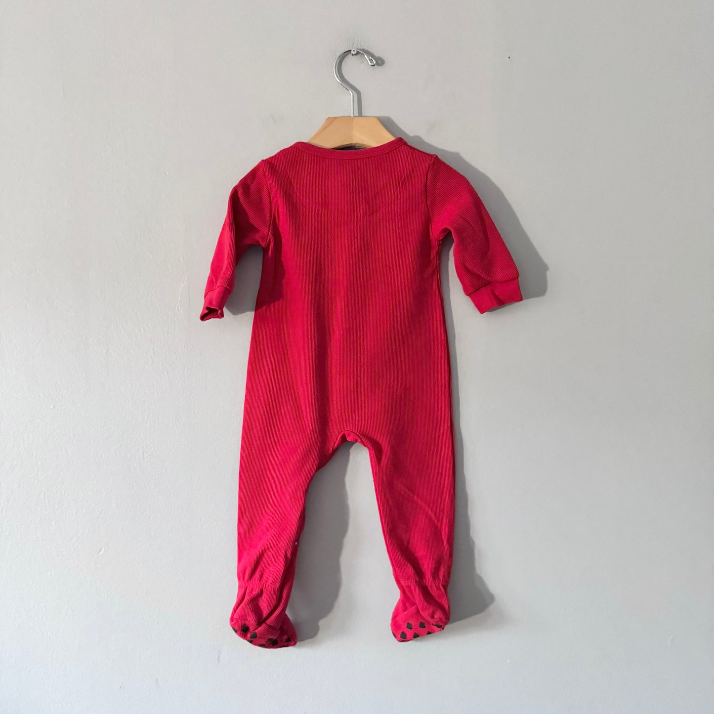 Arborist / Red waffle romper / 6-12M