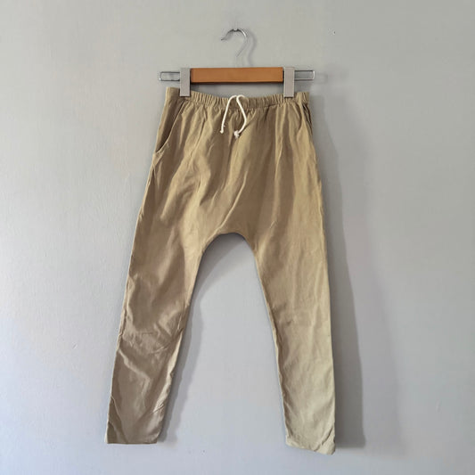 The Simple Folk / Beige harem pants / 7-8Y