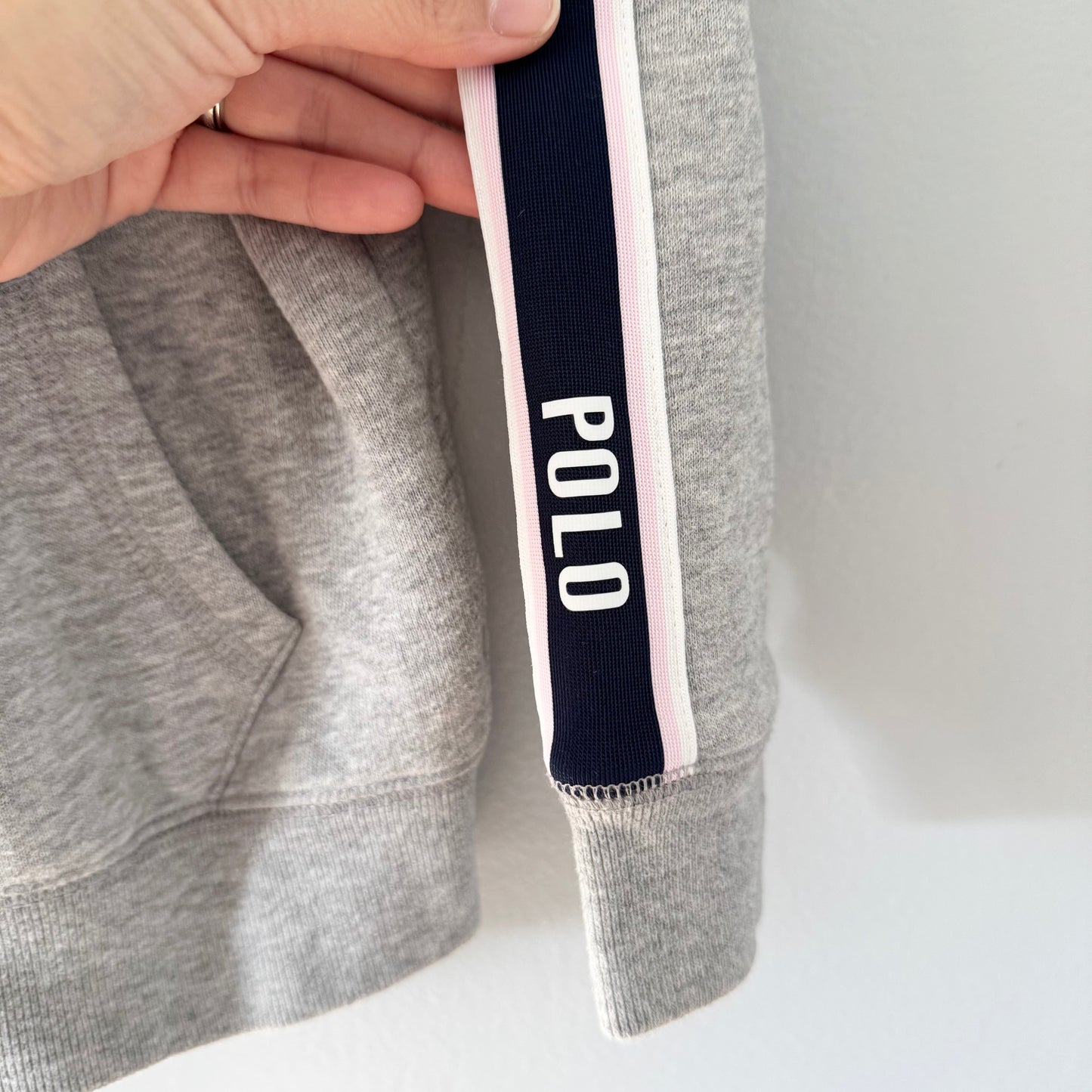 Polo Ralph Lauren	/ Light grey zip up hoodie / 6Y