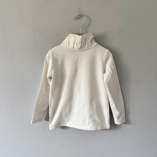 Mango / White turtle neck long sleeve / 4-5Y