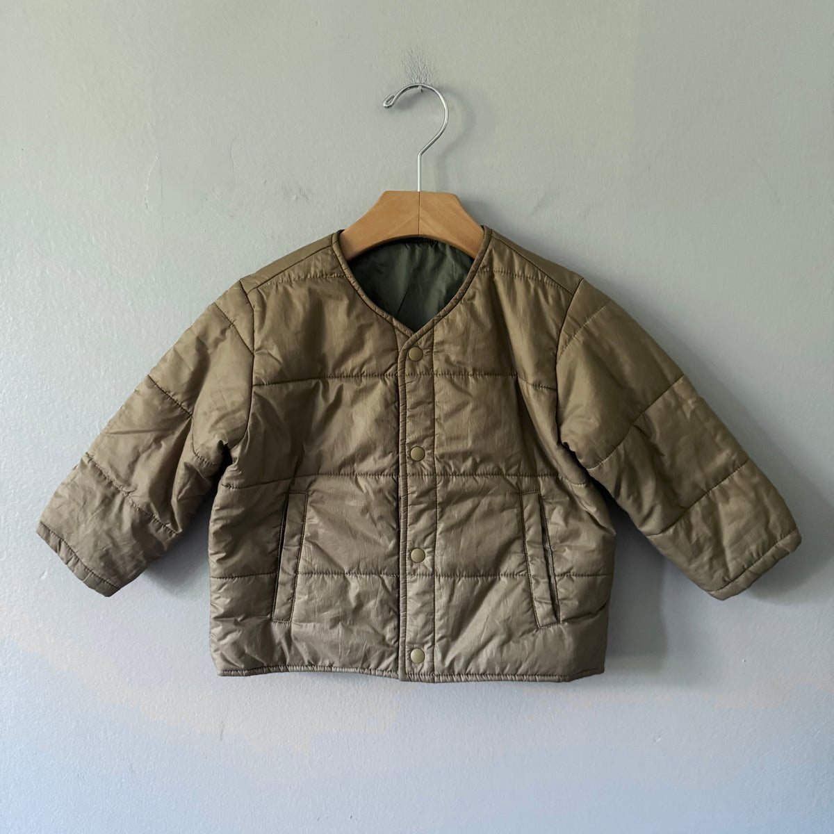 Muji / Brown padded jacket / 90(18-24M)