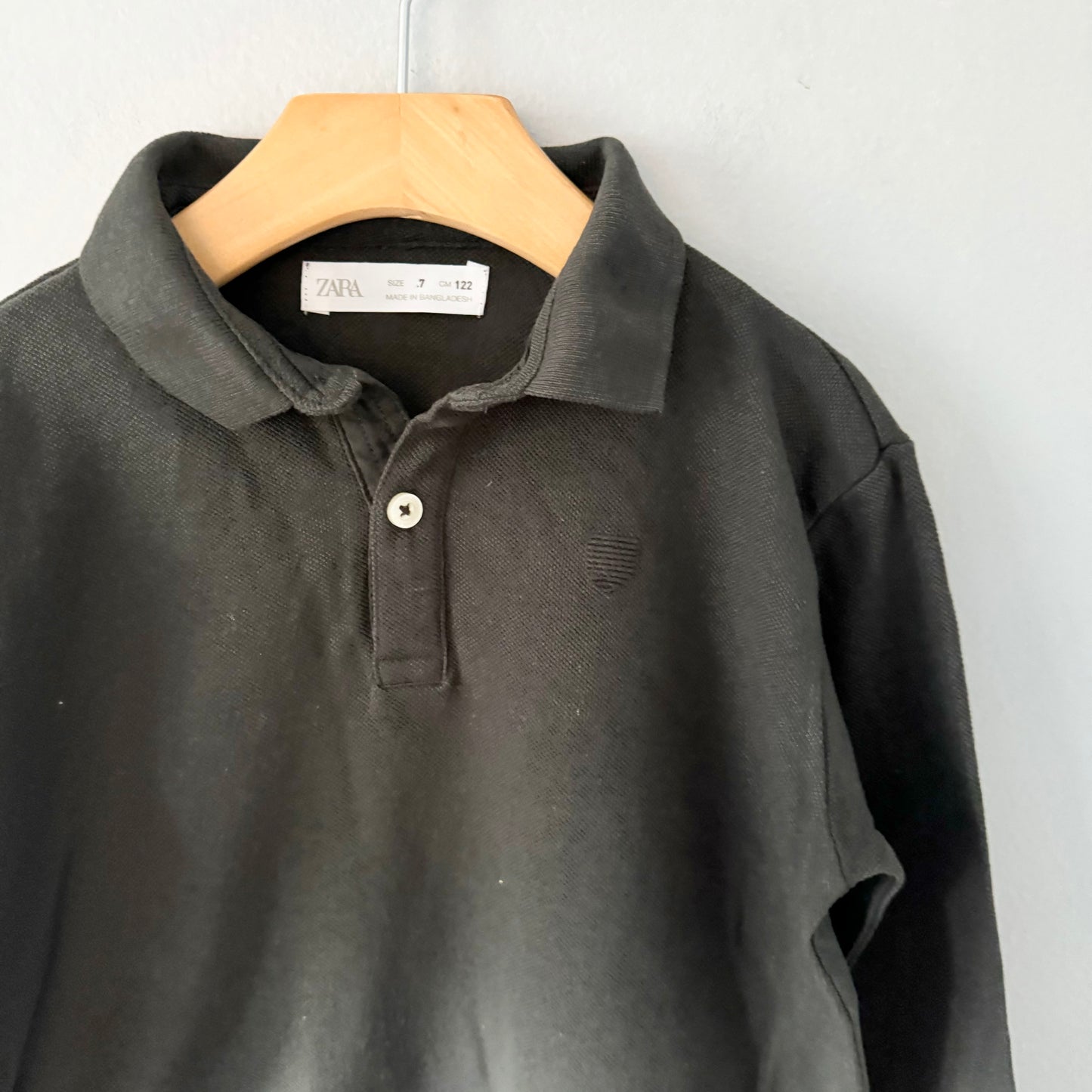 Zara / Long sleeve polo shirt / 7Y