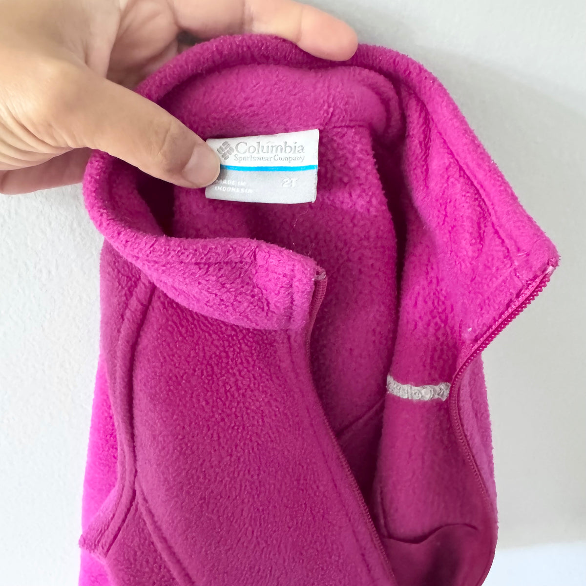Columbia / Pink fleece jacket / 2T