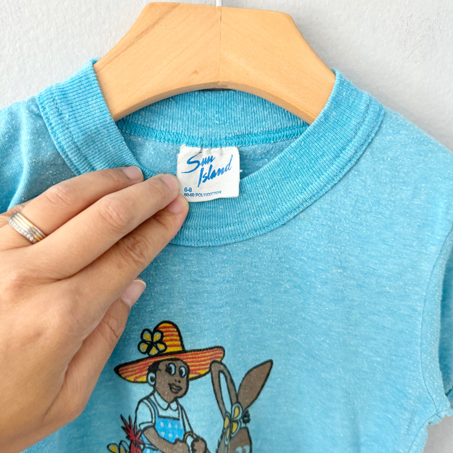 Vintage / Blue T-shirt - Jamaica / 6-8Y