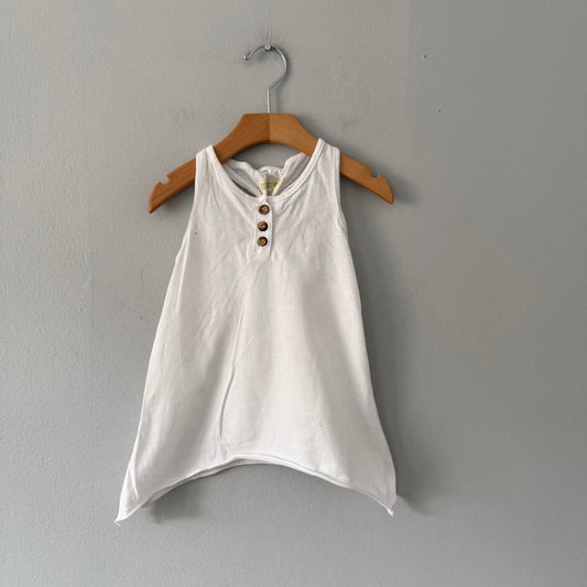 Mini Mioche / White tank dress / 3Y