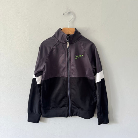 Nike / Dark grey x black track suit zip up / 5-6Y