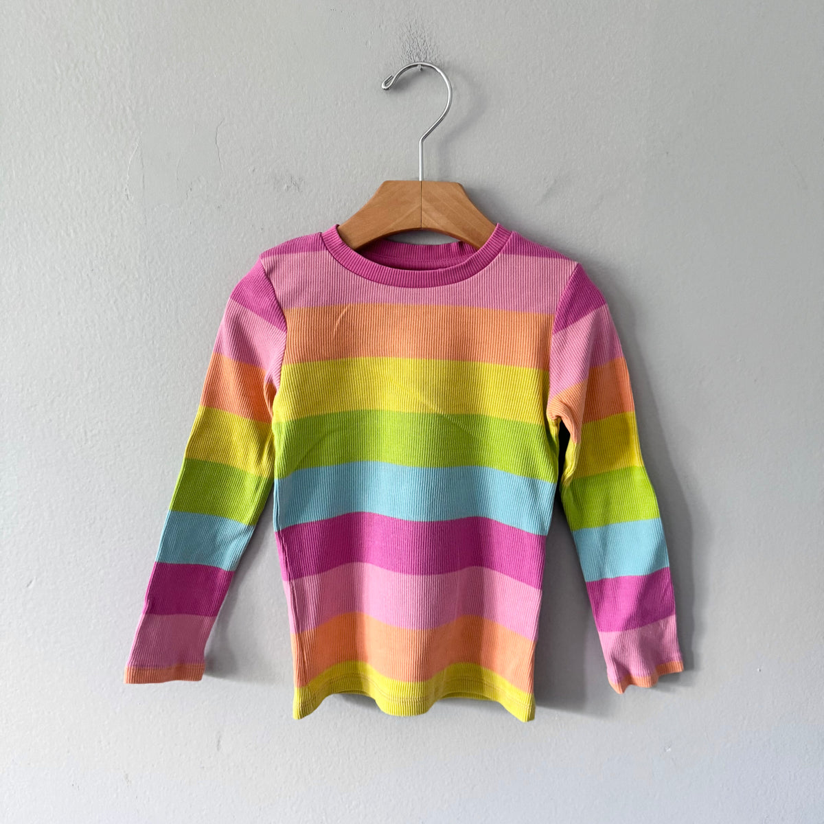 Next / Ribbed x rainbow long sleeve / 4Y