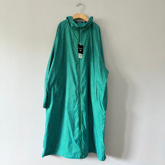 Uniqlo x Marimekko / Blue x green rain coat / Women XS