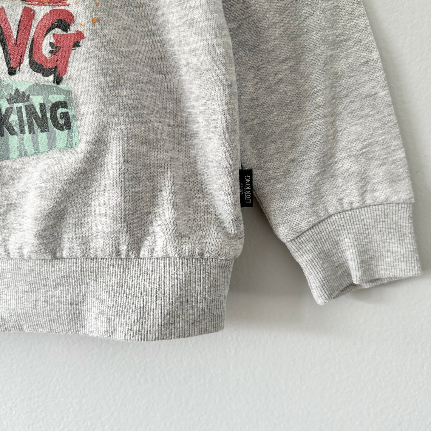 Disney / Lion King light grey hoodie / 4-5Y