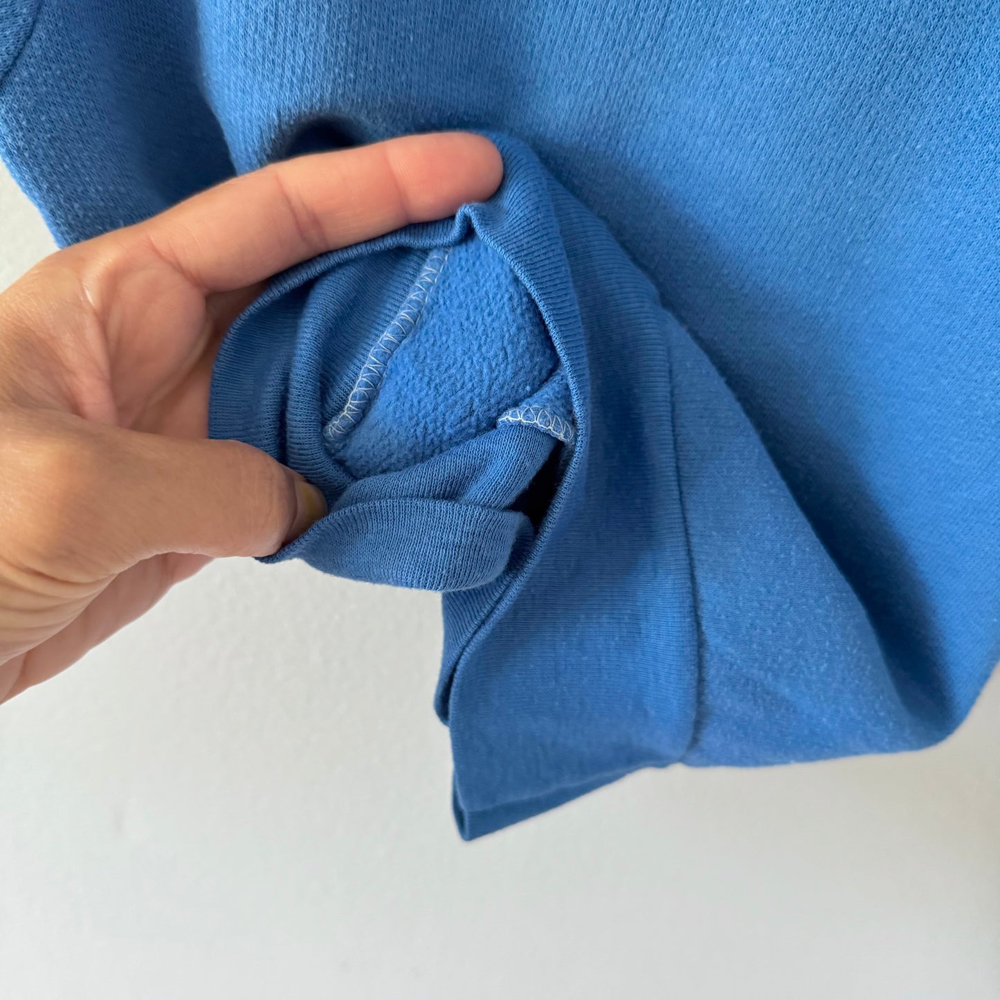 Vintage / Blue cotton crew polo / 3Y