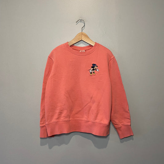 Uniqlo / Pink x minnie embroidery sweatshirt / 140cm(8-9Y)