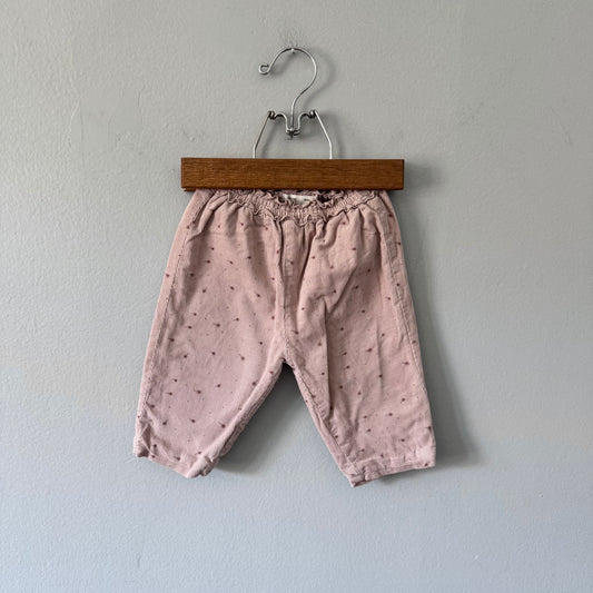 Zara / Light pink corduroy pants / 3-6M
