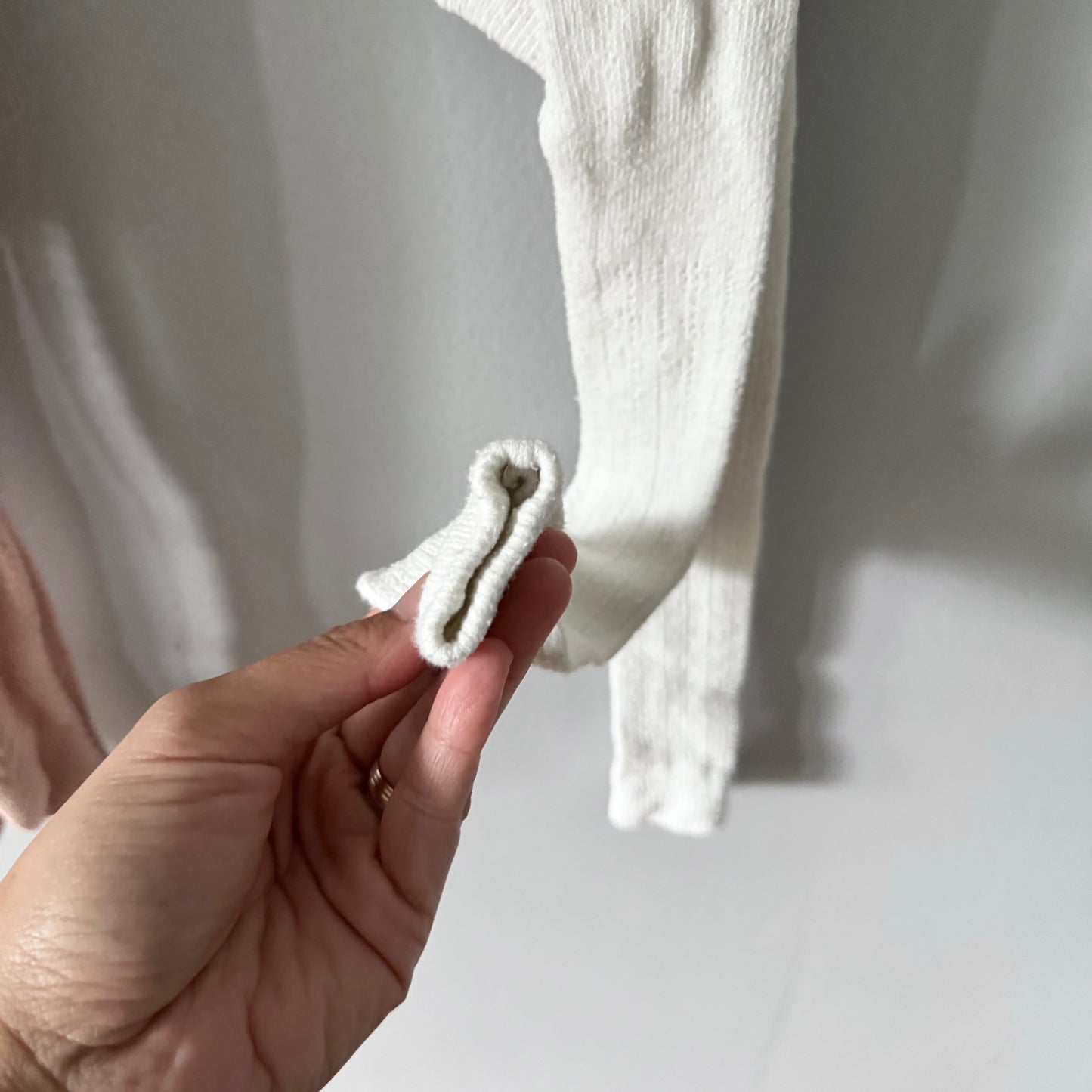Mini Rodini & No brand / White & pink tights / 1.5-3Y