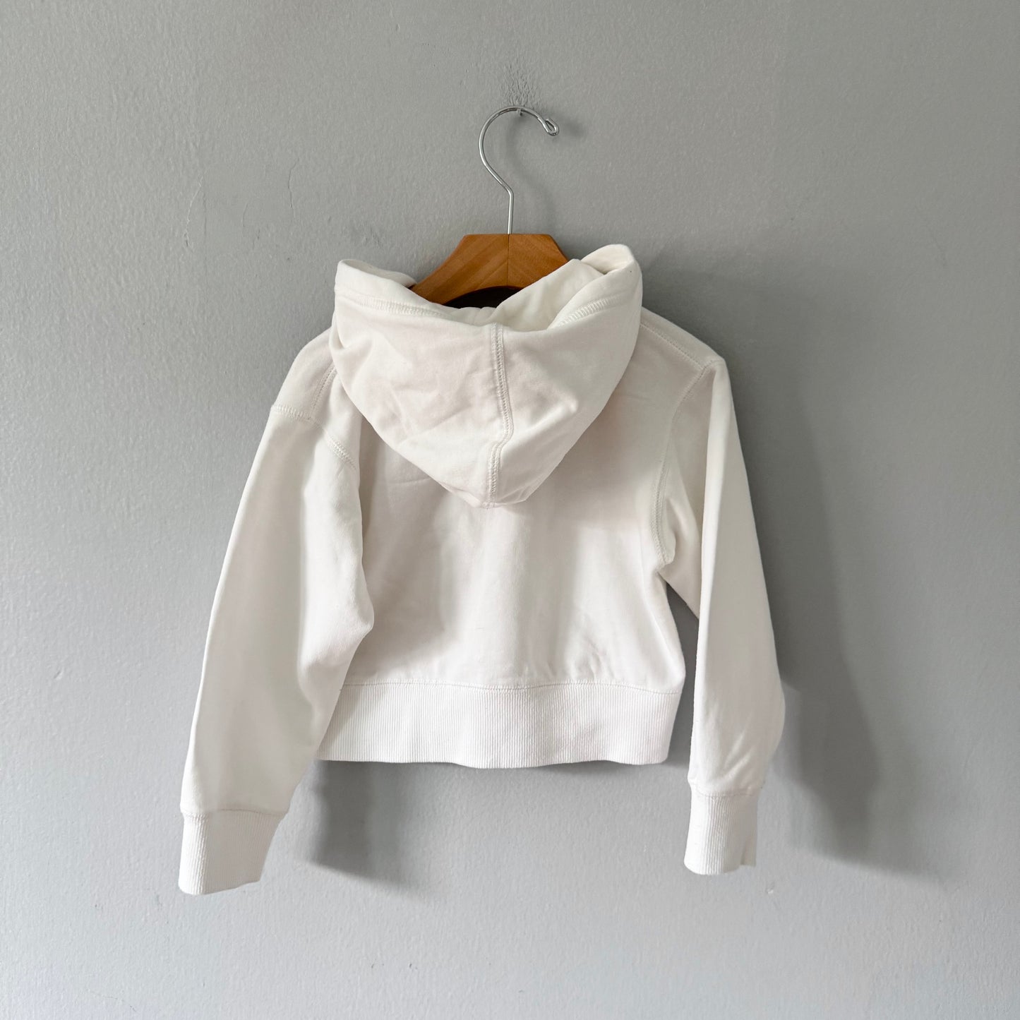 Roots / White zip up hoodie / 4T