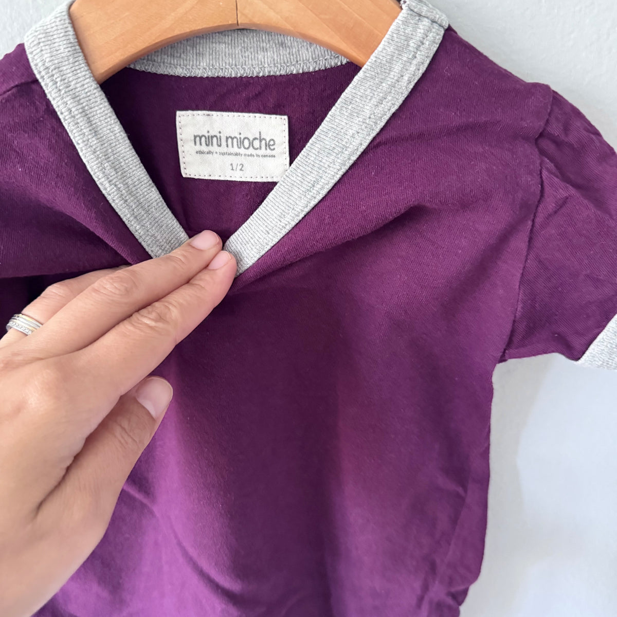 Mini mioche / Plum T-shirt / 1-2Y