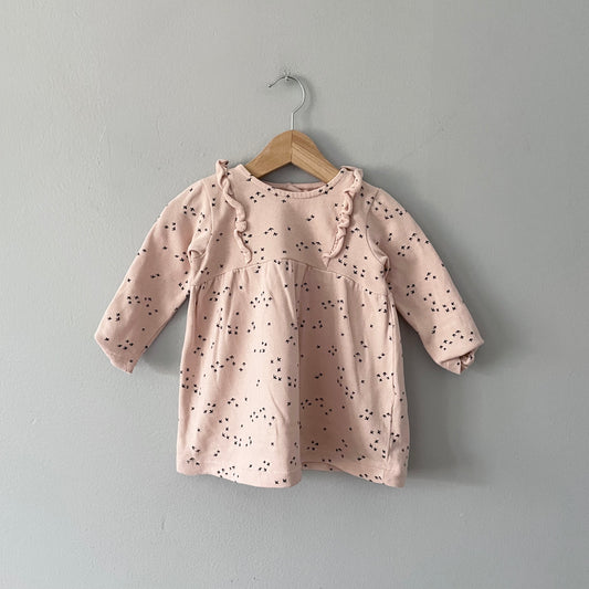 Zara / Light pink sweatshirt dress / 12-18M