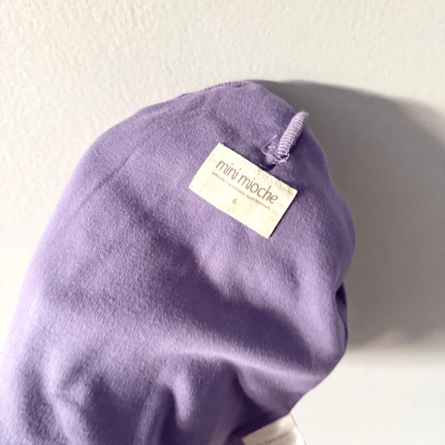 Mini mioche / Purple organic cotton beanie / 6Y
