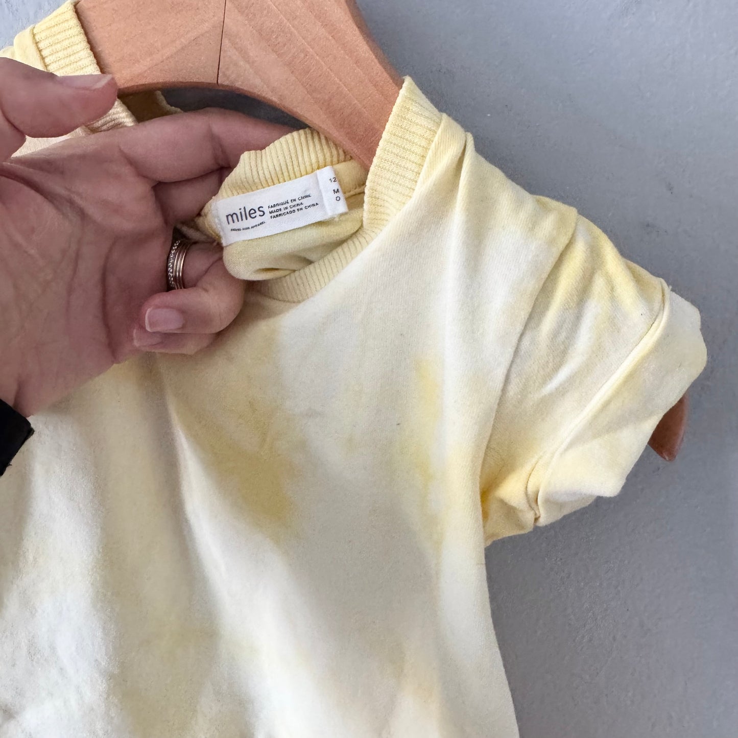 Miles baby / Yellow dress / 12M