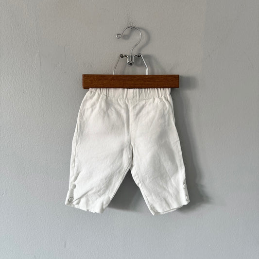 La stupenderia / White linen pants / 6M