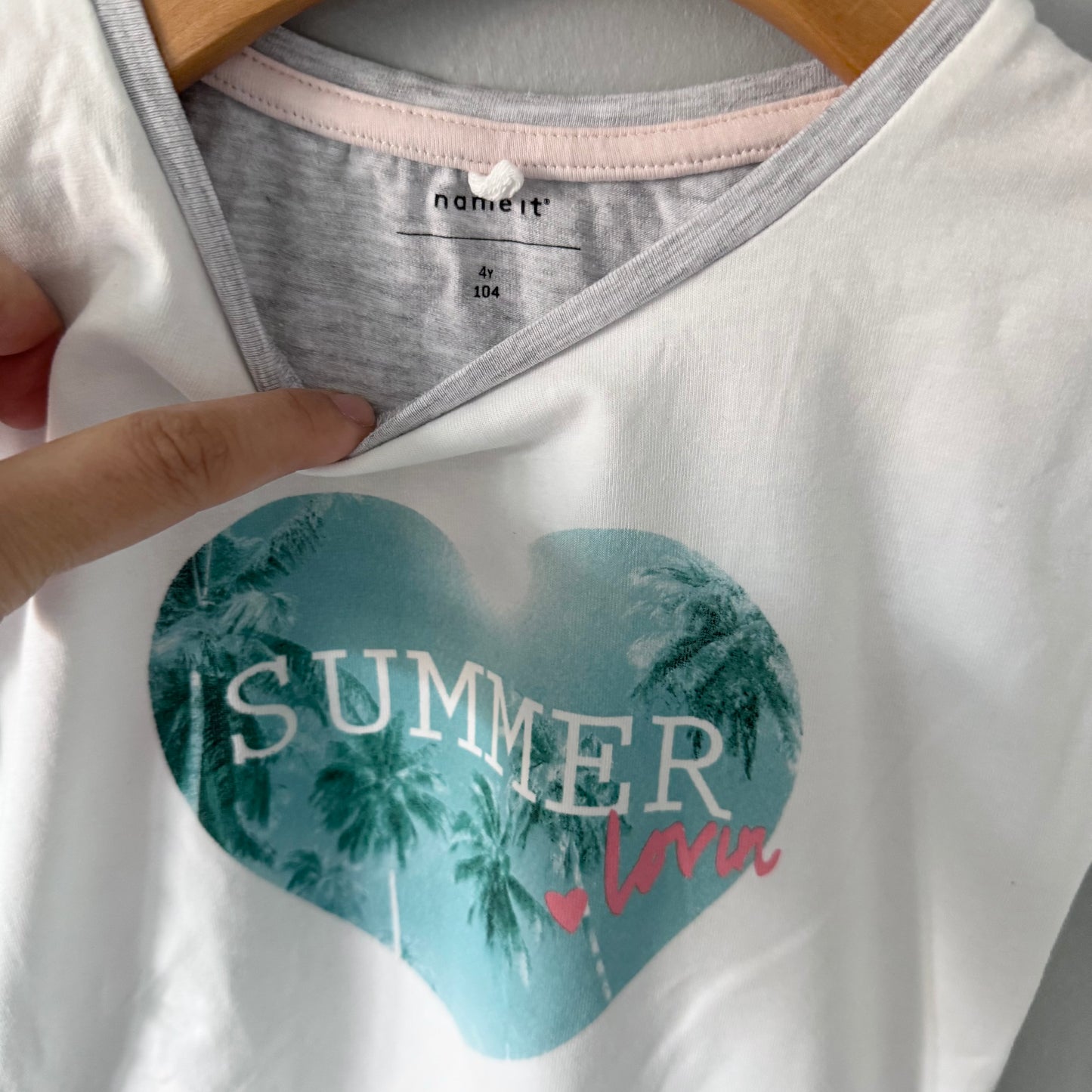 Nommez-le / Tunique T-shirt blanc / 4 ans
