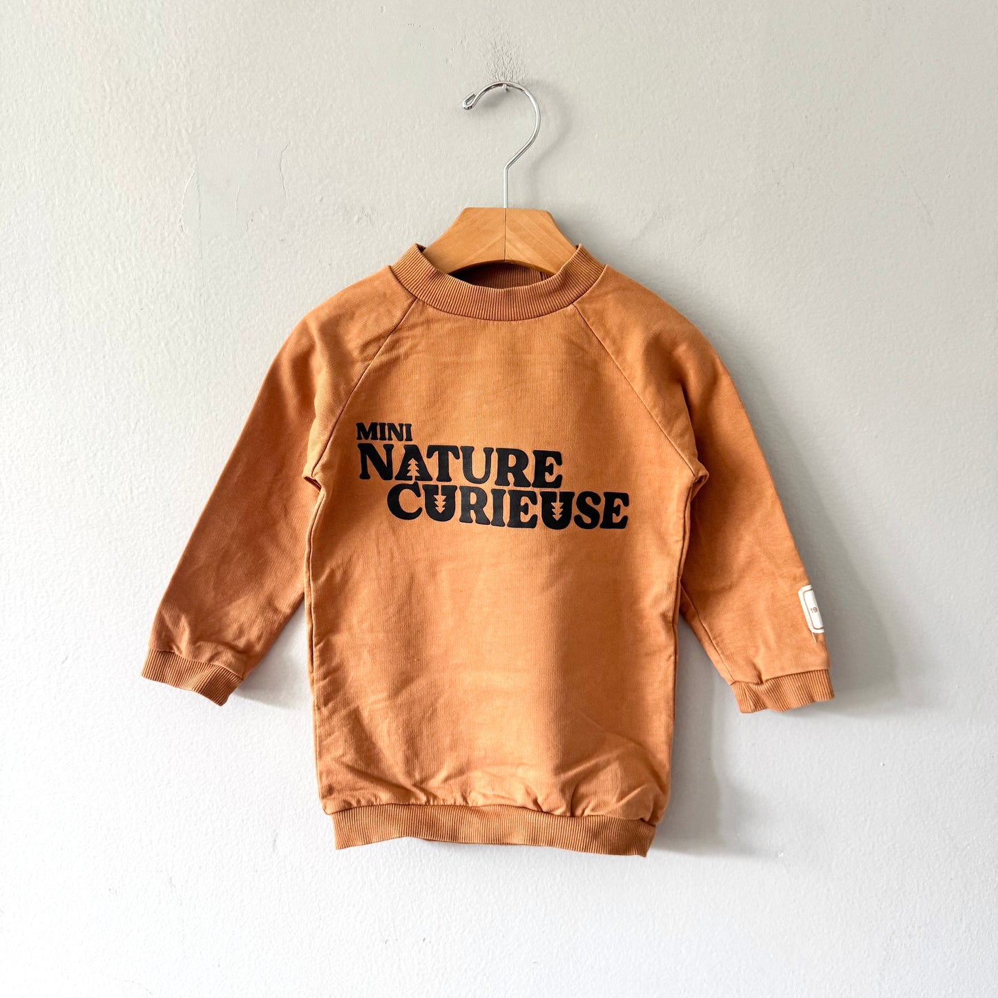 Souris mini / Brown sweatshirt dress/tunic / 18-24M
