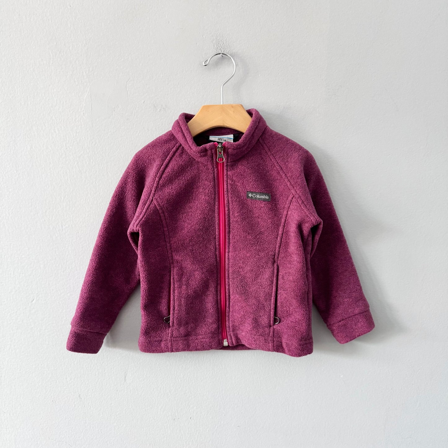 Columbia / Pink fleece zip up jacket / 3T