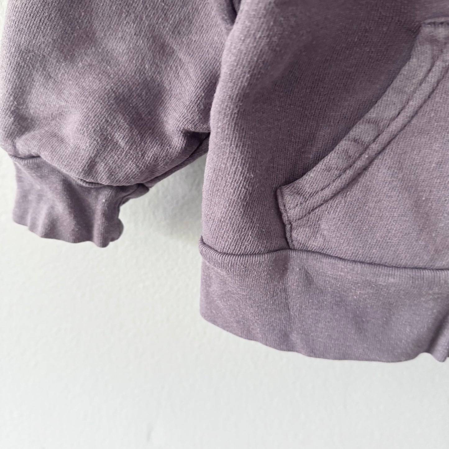 Mini mioche / Purple zip up hoodie / 12-18M