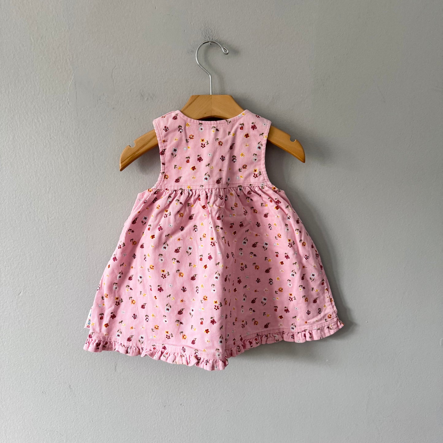 Vintage / Please mum / Pink corduroy dress / 2Y