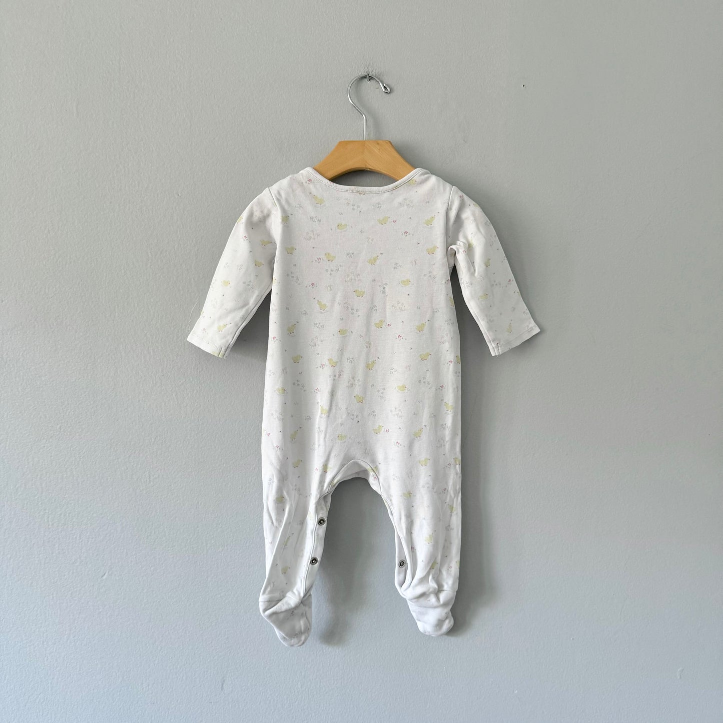 The Little White Company / White x duck romper / 6-9M