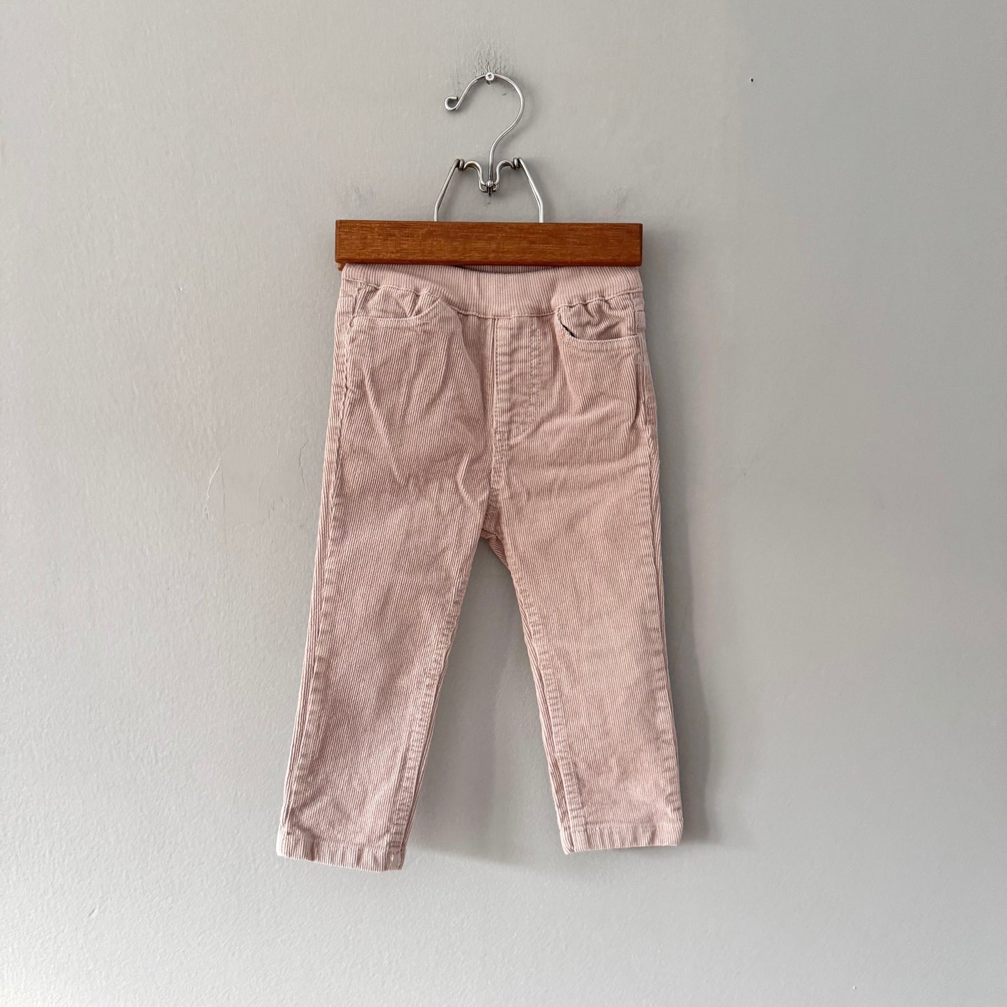 Petit Main / Light pink corduroy leggings pant / 18-24M(90)
