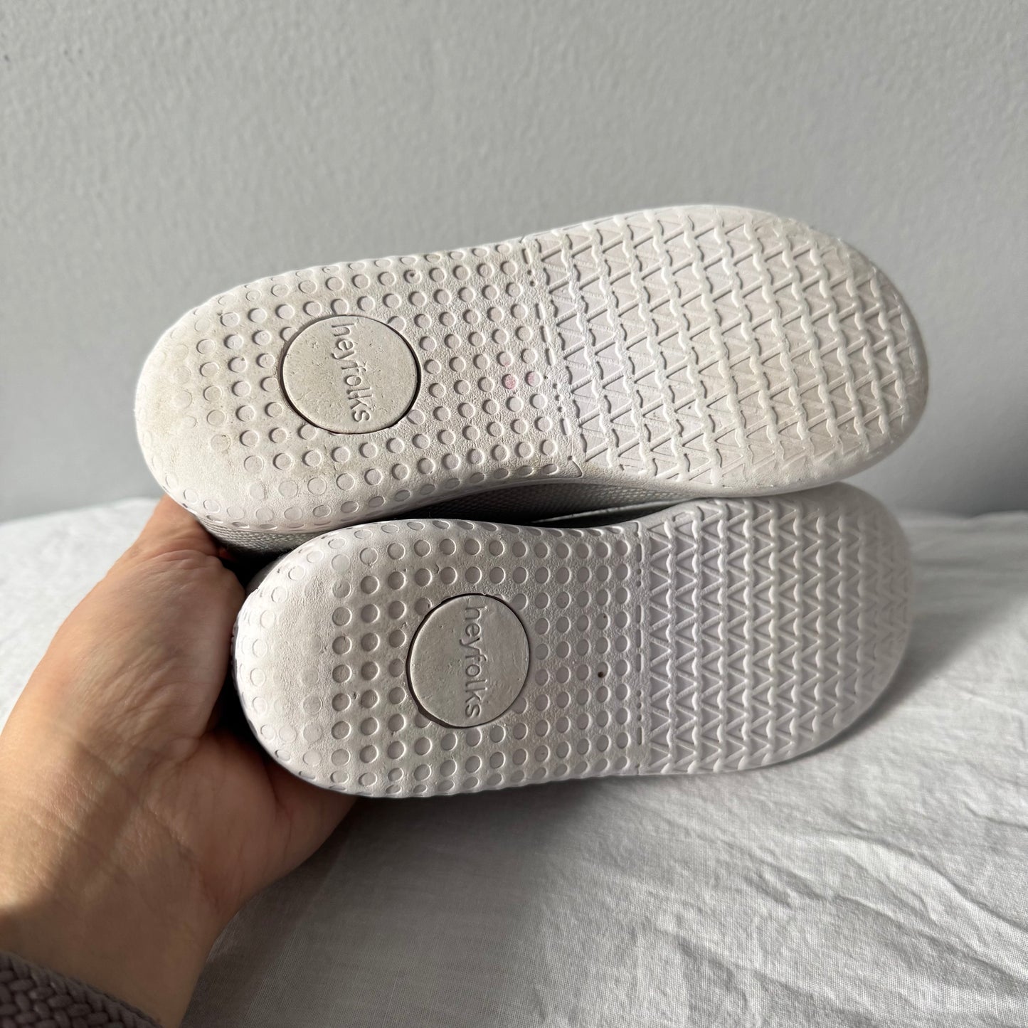 Hey Folks / knit slip on shoes / US11