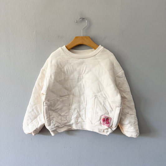 Souris Mini / White padded sweatshirt / 5Y