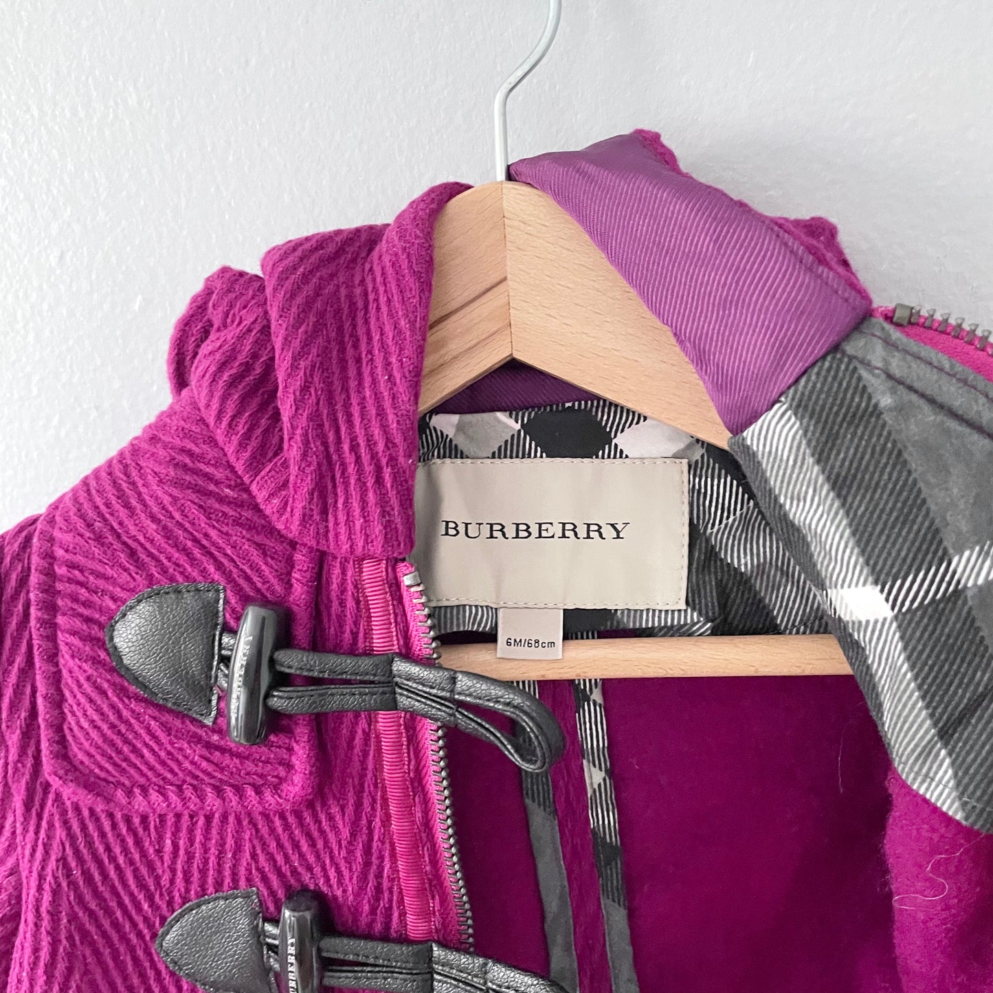 Burberry / Purple duffle coat / 6M