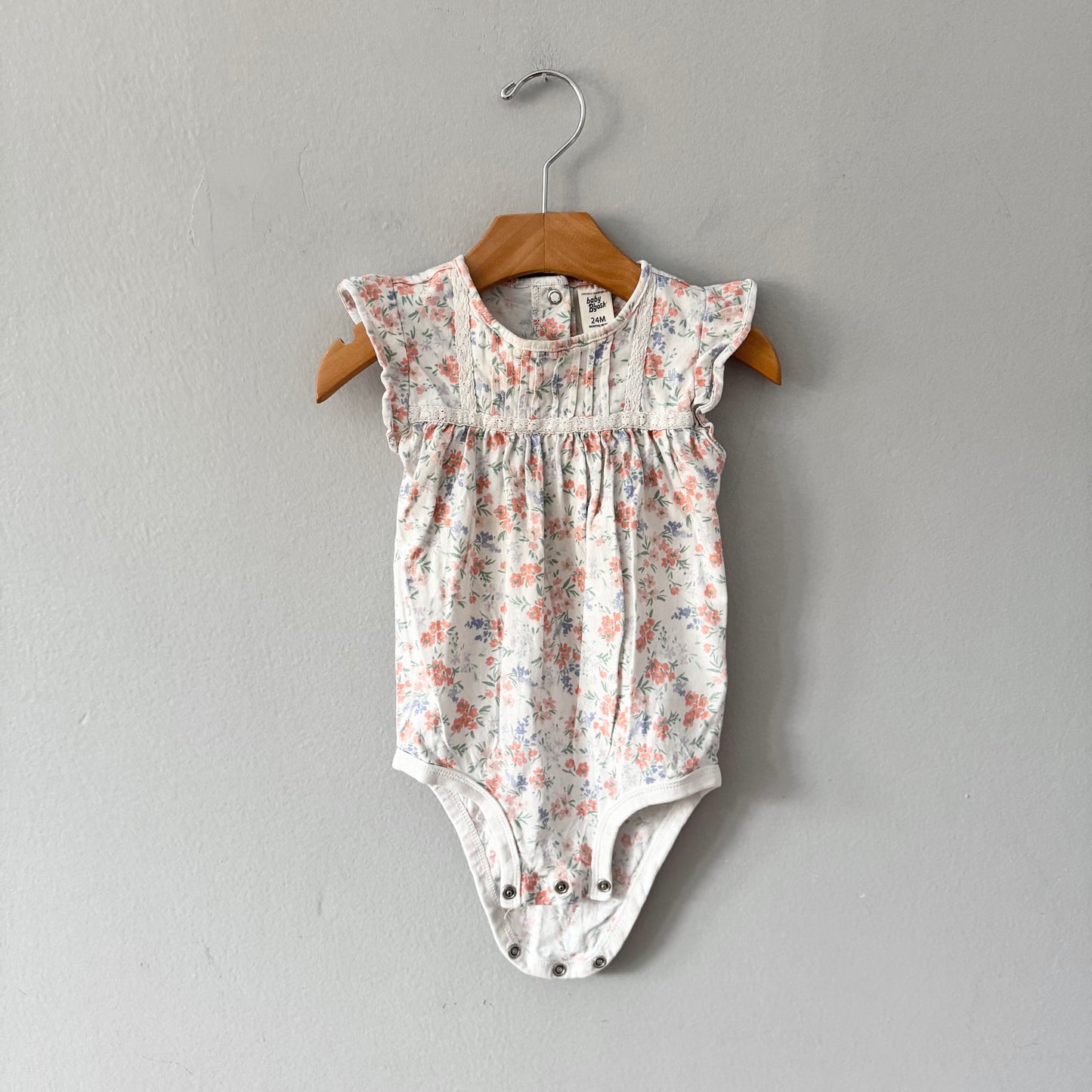 Bébé B'gosh / Grenouillère florale blanche / 24M