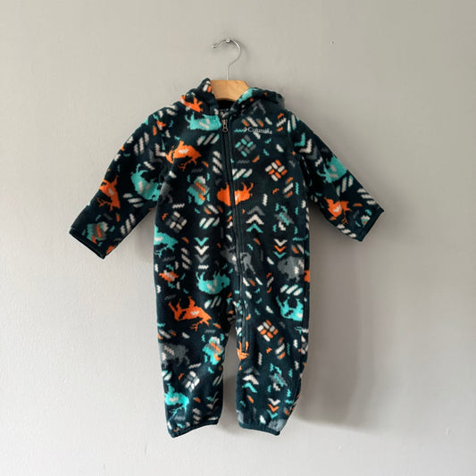Columbia / Green fleece suit / 6-12M