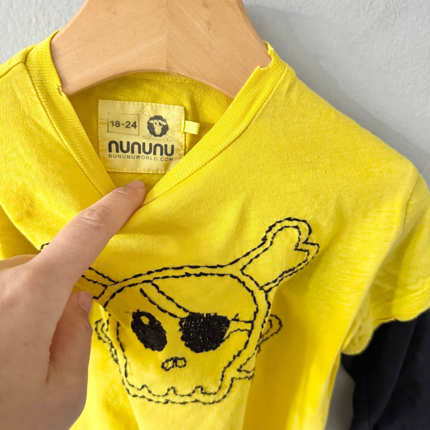 Nununu / Yellow long sleeve / 18-24M