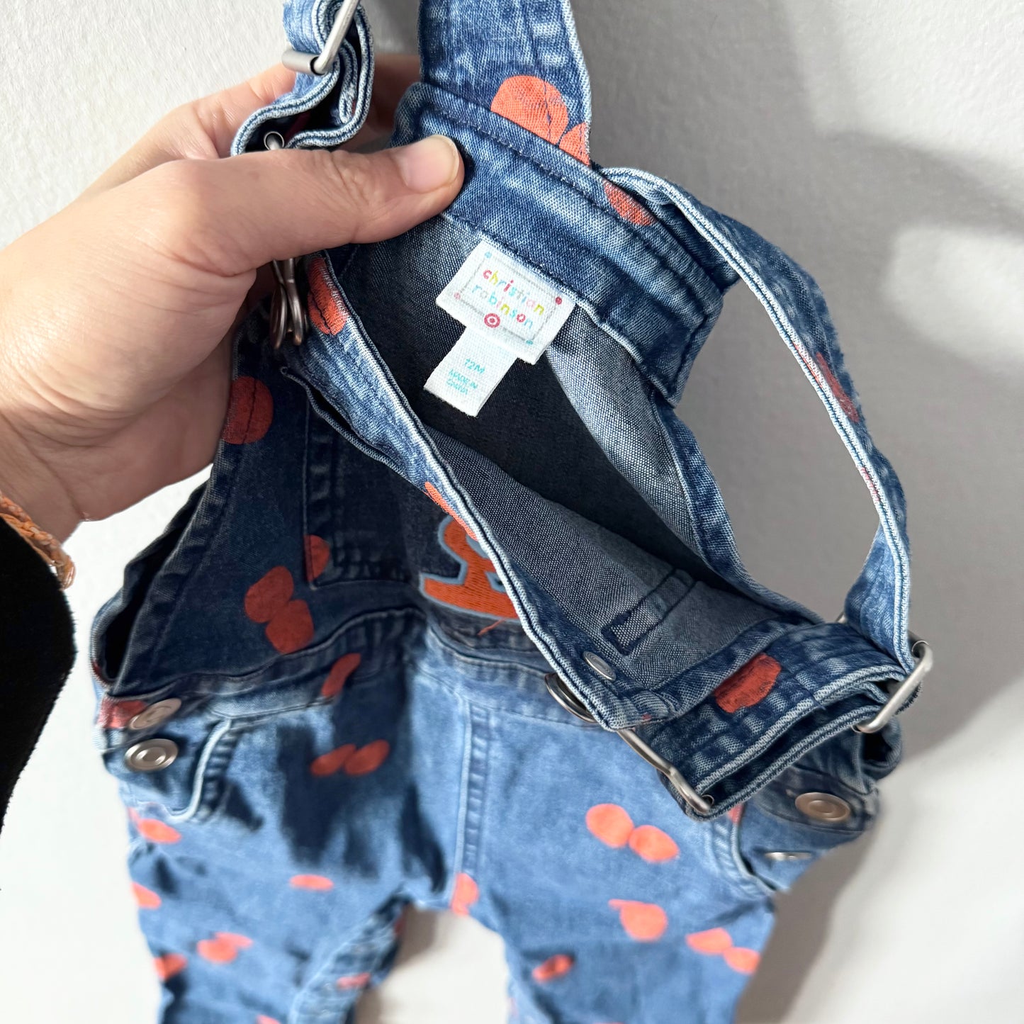 Christian Robinson / Denim dots overalls / 12M