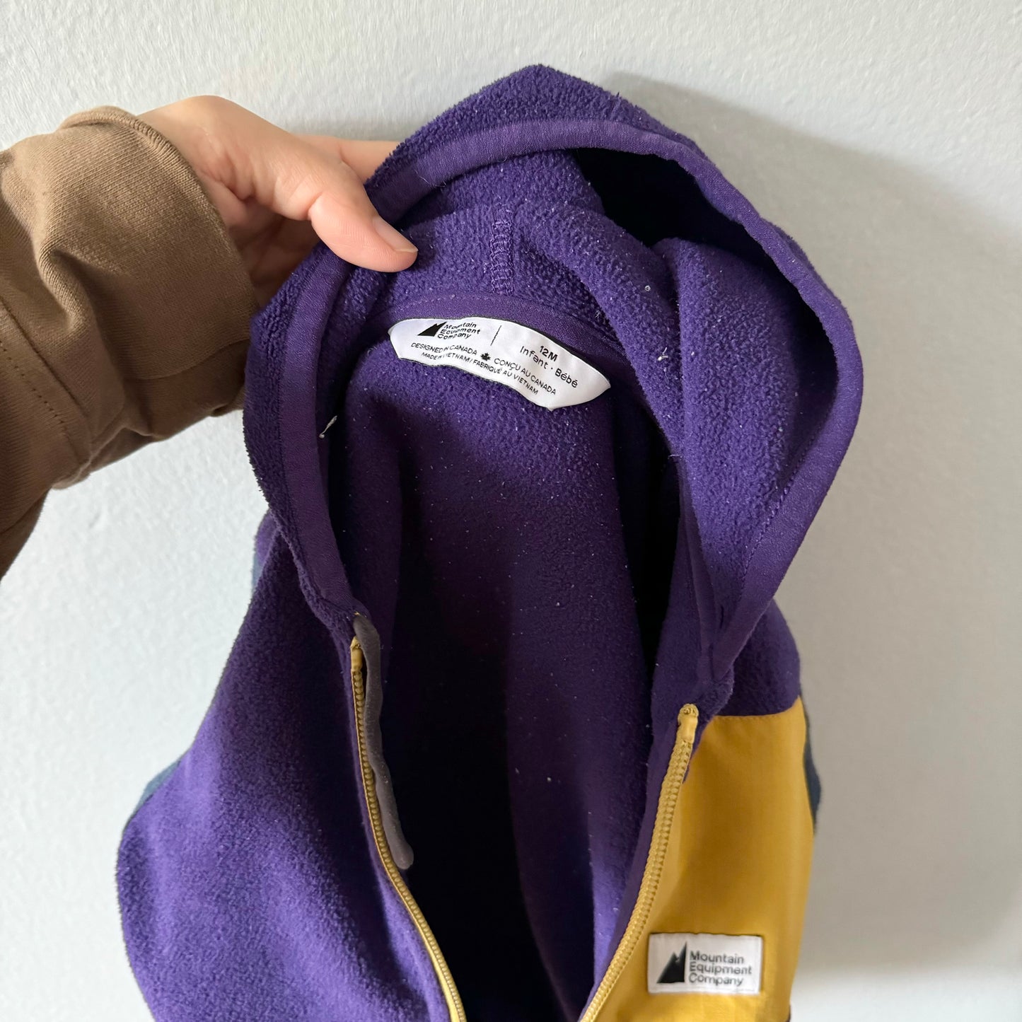 Mec / Purple fleece jacket / 12M