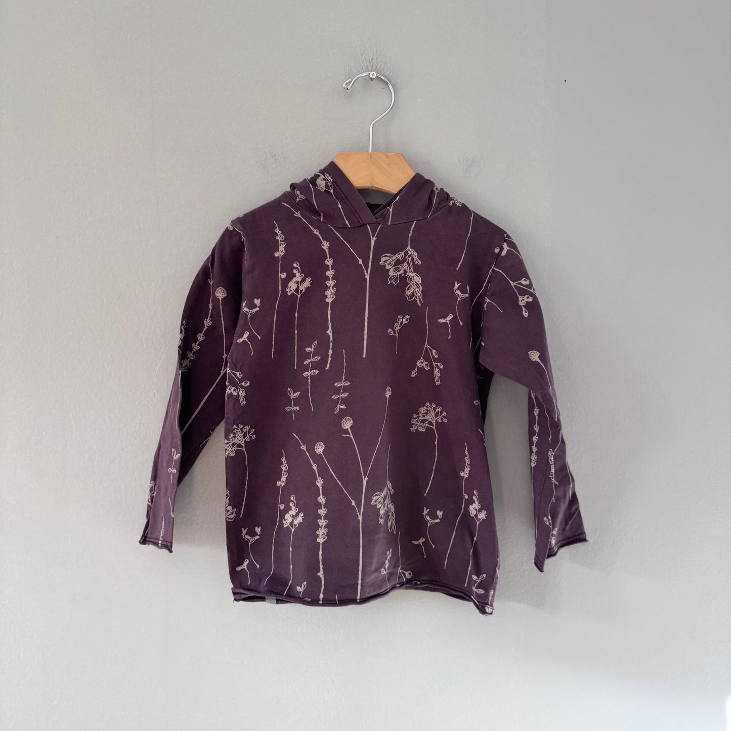 Mini mioche / Purple cotton hoodie / 4Y