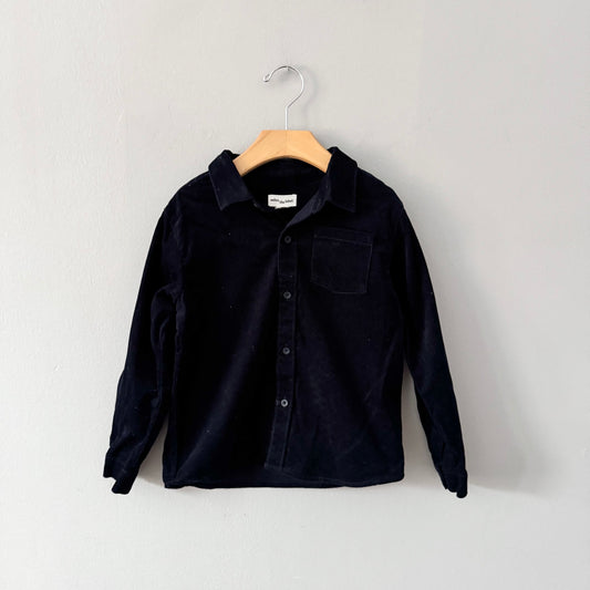 Miles the label / Black codruroy shirt / 6Y