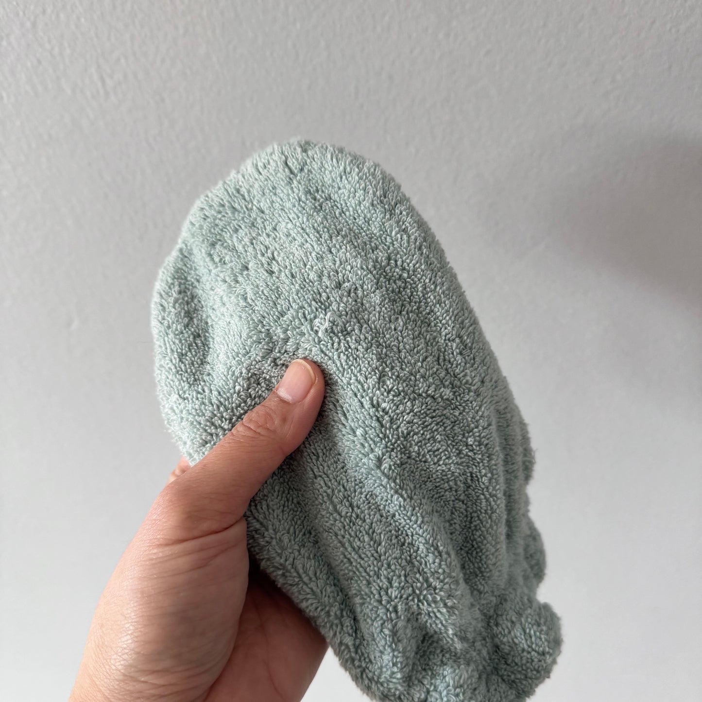 Mushie bébé / Gant de toilette - Bleu clair