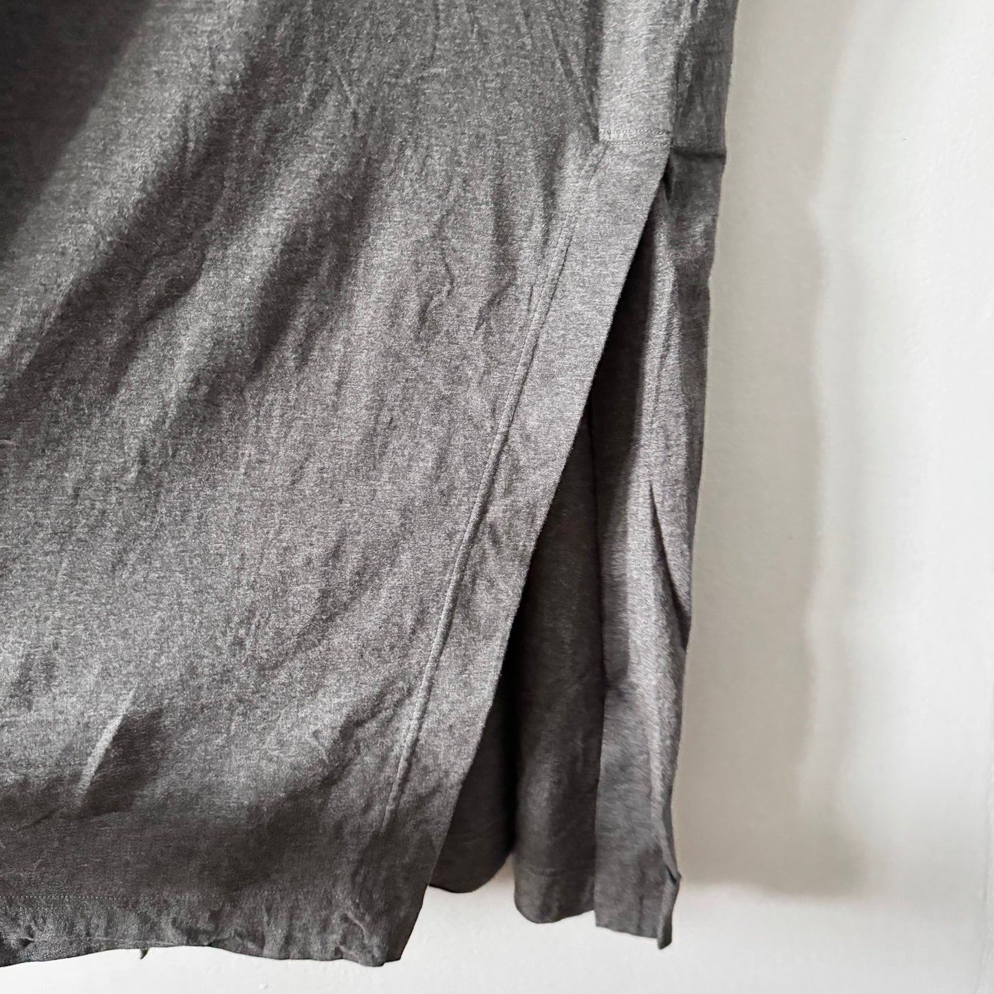 COS / Dark grey turtle neck cotton dress / Women L