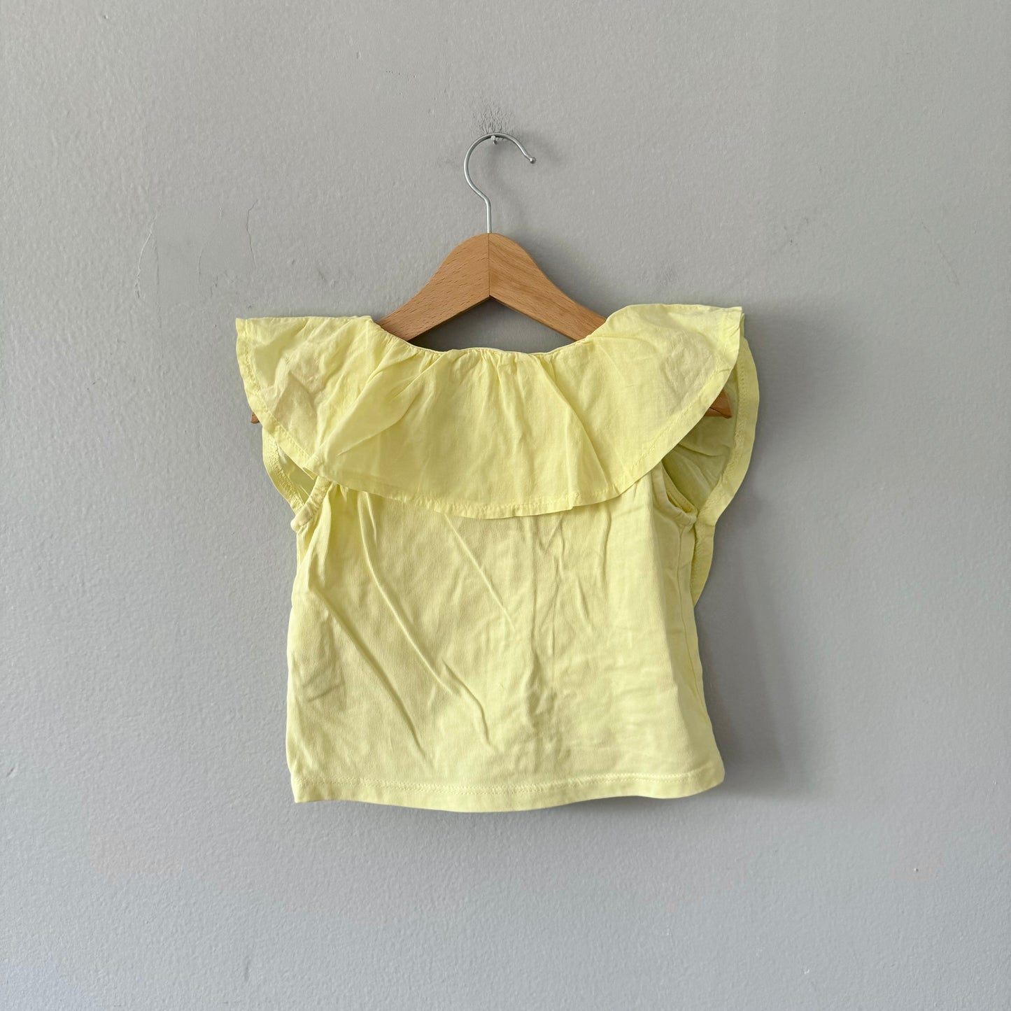 Zara / Light yellow ruffle tank / 6-7Y