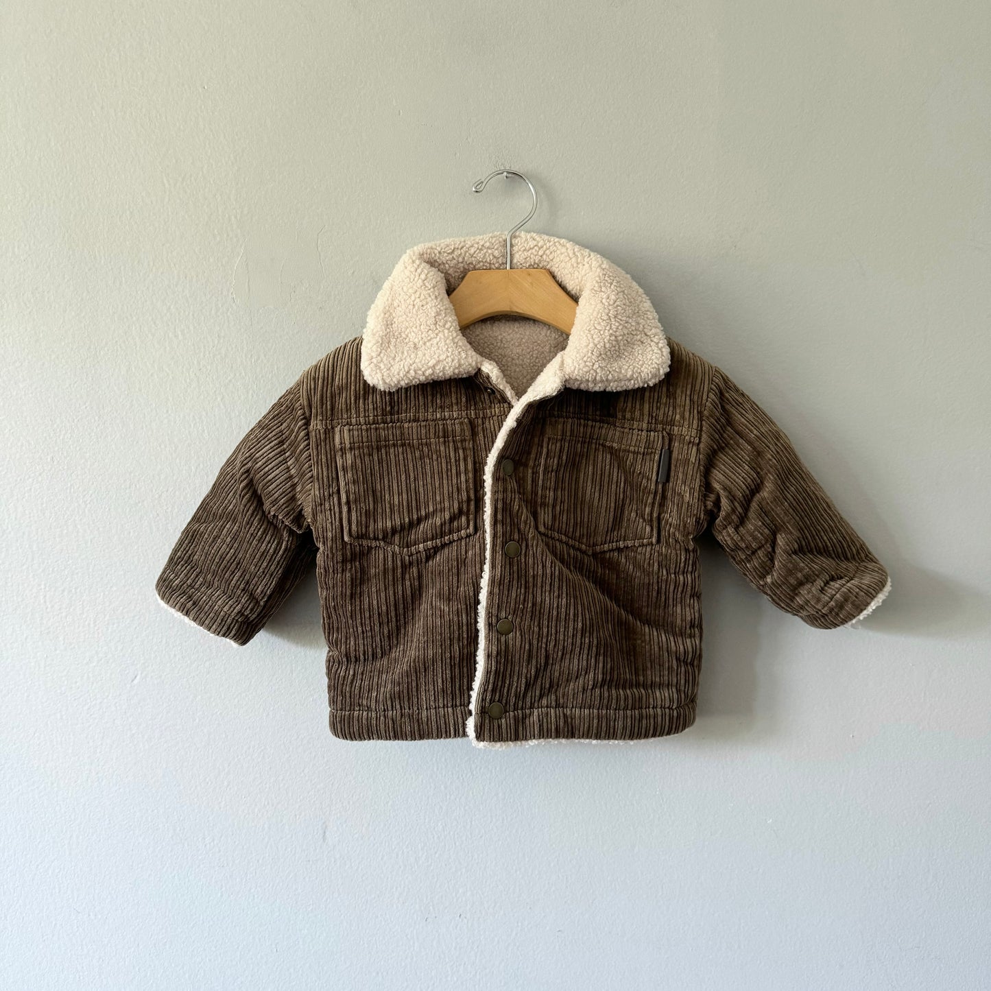 No brand / Reversible corduroy x sherpa jacket / 18-24M